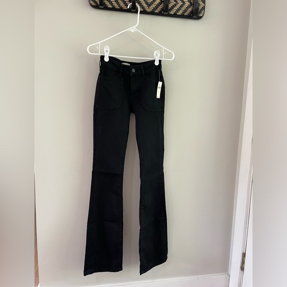 Pilcro by Anthropologie - The Icon Flare Jeans - Black Wash - Size 23 Tall - NWT - Picture 12 of 13